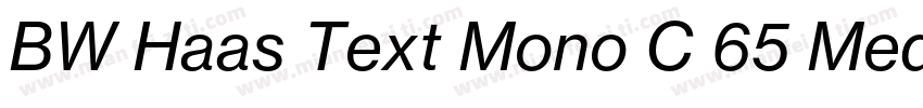 BW Haas Text Mono C 65 Medium字体转换